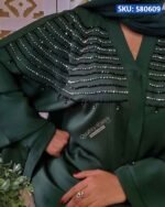 Zoom Fabric Luxury handicraft Abaya collection sku: 580609