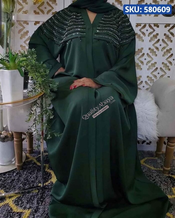 Zoom Fabric Luxury handicraft Abaya collection sku: 580609 - Image 2