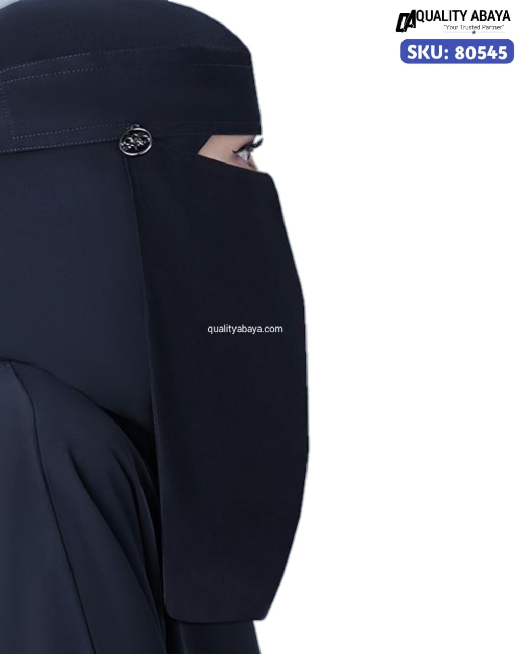 premium quality saudi arabian long niqab with logo