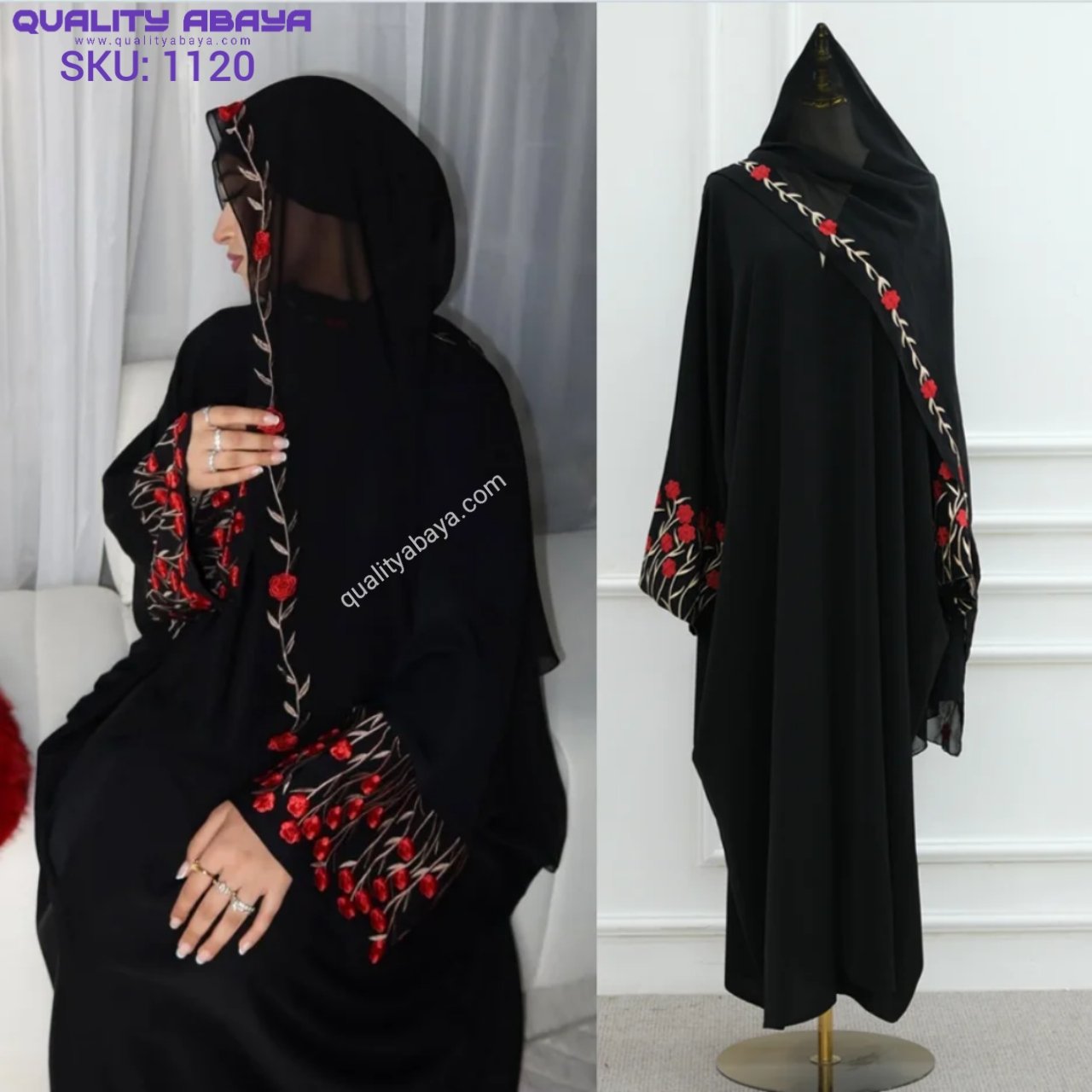 Dubai Embroidery Abaya Wholesale – Luxurious Abaya Designs at factory Prices 1120 Dubai Embroidery Abaya Wholesale – Luxurious Abaya Designs at factory Prices