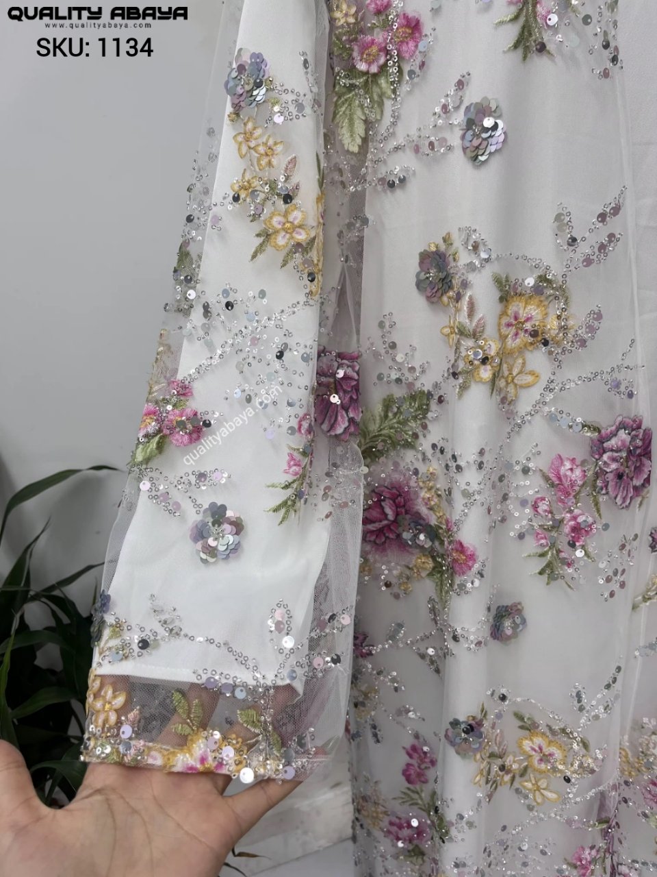 Luxury Korean Nida Embroidery Abaya – Wholesale Dubai Designs for USA & Europe 1134 Luxury Korean Nida Embroidery Abaya – Wholesale Dubai Designs for USA & Europe