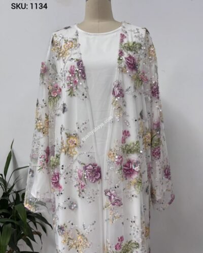 Luxury Korean Nida Embroidery Abaya – Wholesale Dubai Designs for USA & Europe