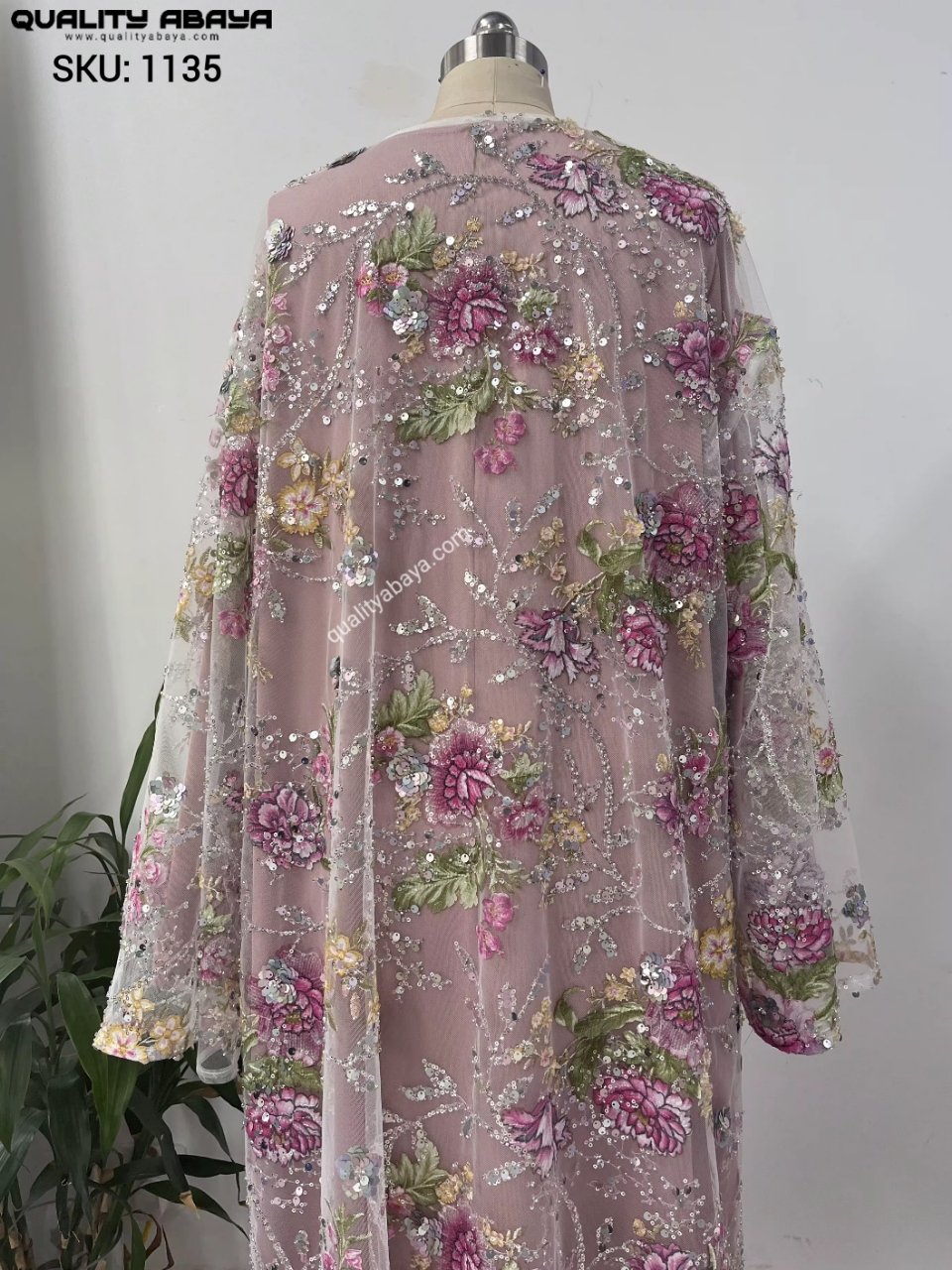 Premium Floral Embroidery Abayas – Korean Nida Fabric Wholesale Supplier 1135 Premium Floral Embroidery Abayas – Korean Nida Fabric Wholesale Supplier