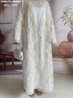 Elegant Korean Nida Embroidered Abayas – Wholesale Collection for USA & UK