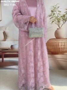 Elegant Korean Nida Embroidered Abayas – Wholesale Collection for USA & UK