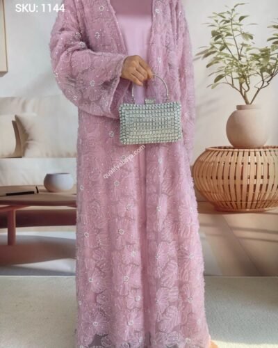 Elegant Korean Nida Embroidered Abayas – Wholesale Collection for USA & UK