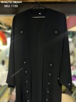 Premium Korean Nida Fabric Black Handicraft Abayas – Bulk Orders for Wholesalers