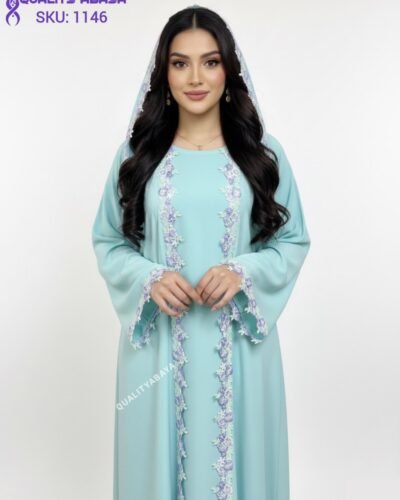 Luxury Korean Nida Fabric Abaya – Premium Dubai Wholesale Collection