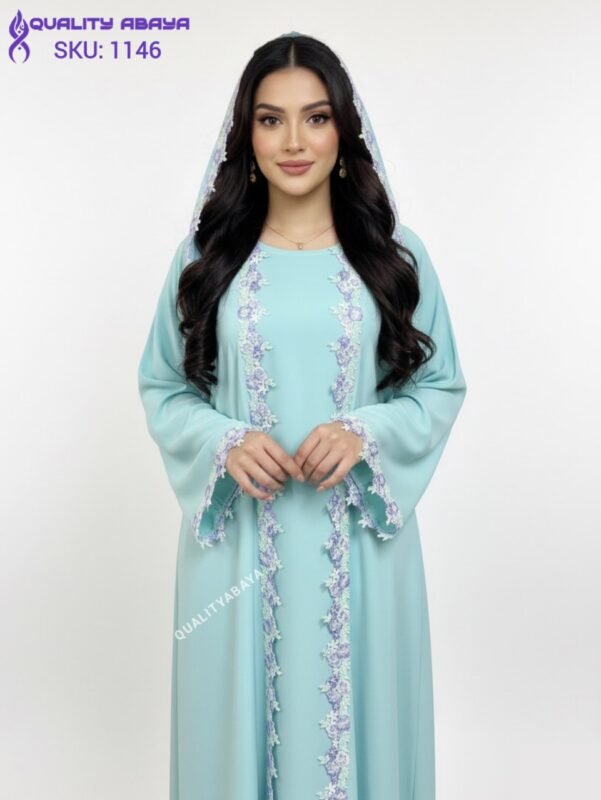 Luxury Korean Nida Fabric Abaya – Premium Dubai Wholesale Collection