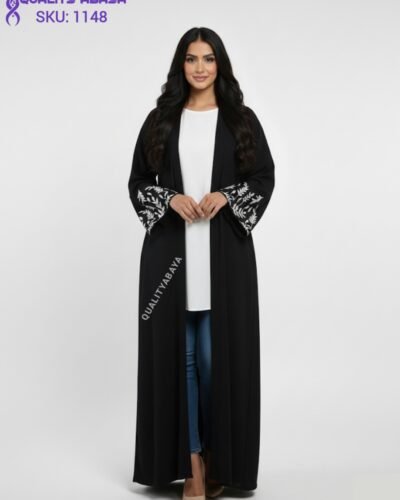 Dubai Luxury Abaya Wholesale – Korean Nida Embroidery Designs for Europe