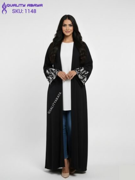 Dubai Luxury Abaya Wholesale – Korean Nida Embroidery Designs for Europe