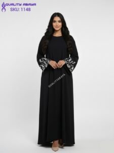 Dubai Luxury Abaya Wholesale – Korean Nida Embroidery Designs for Europe