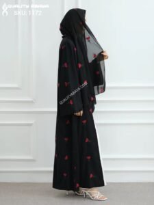 Full Abaya Embroidered Dubai Abaya – Wholesale abaya design