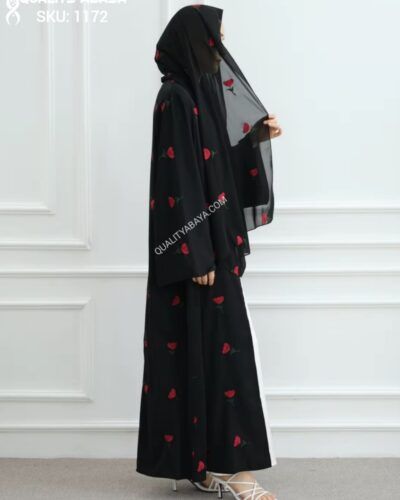 Full Abaya Embroidered Dubai Abaya – Wholesale abaya design