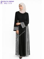 Modern Side Embroidered Abaya – Dubai abaya Manufacturer