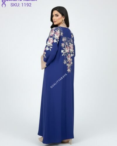 Flower design Embroidery Abaya – Wholesale Dubai abaya Collection