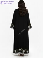 Floral Embroidery Open Abaya – Wholesale Dubai Abaya Collection
