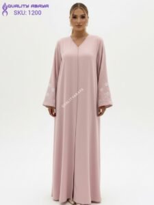 Korean Nida Fabric Handicraft dubai abaya design at wholesale prices Handicraft simple dubai abaya design at wholesale prices
