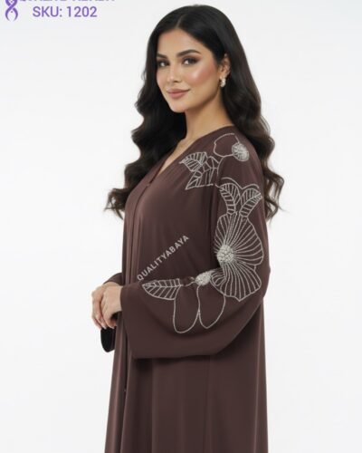 Korean Nida Fabric Abaya – Elegant Dubai Wholesale Abaya Design