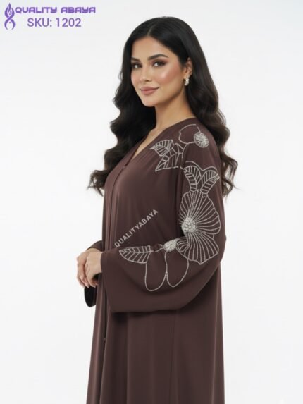 Korean Nida Fabric Abaya – Elegant Dubai Wholesale Abaya Design