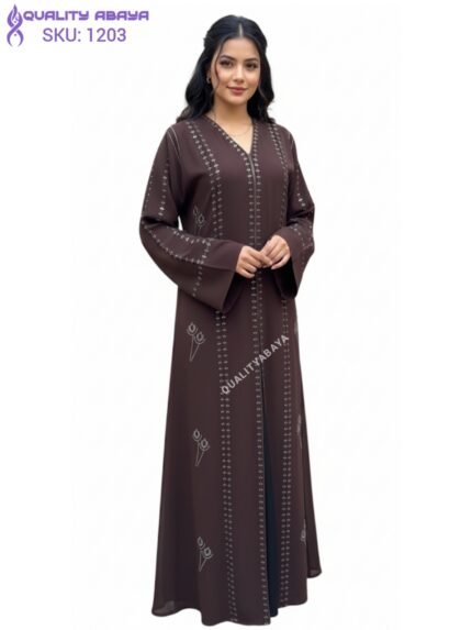 Poka Fabric Abaya – Elegant Dubai Wholesale Abaya Design