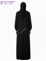 Wholesale Plain Black Abaya with Side Pocket – Minimal Modest Dubai Abaya Design