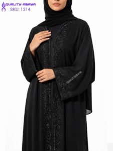 Elegant Black Abaya – Luxury Modest Wear for Occasion