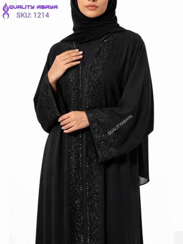 Elegant Black Abaya – Luxury Modest Wear for Occasion