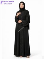 Elegant Black Abaya – Luxury Modest Wear for Occasion