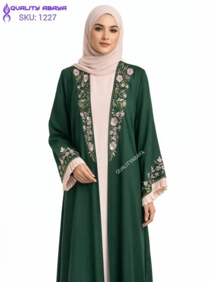 Luxury Embroidery Abaya – Elegant Dubai Modest Wear for Women