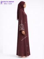 Luxury Handwork Open Abaya – Stylish Handmade Dubai Abaya