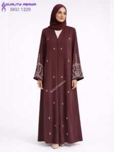 Luxury Handwork Open Abaya – Stylish Handmade Dubai Abaya