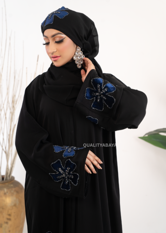 Designer floral Handcrafted Abaya – Premium Dubai Wear for Women