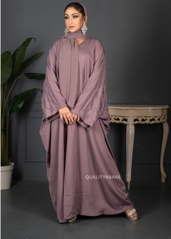 Butterfly Open Abaya – Elegant Handicraft Modest Fashion Collection